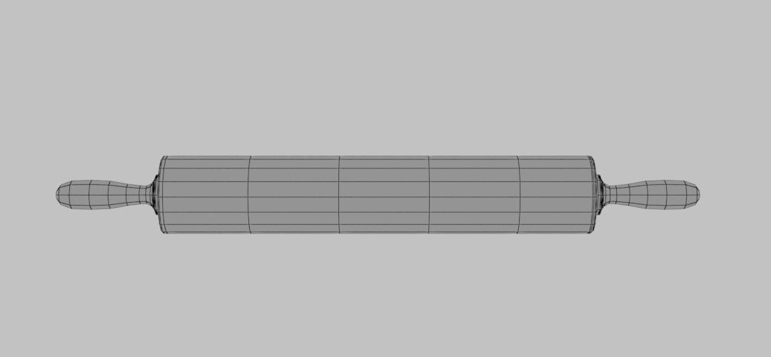 rolling pin 3D model_5