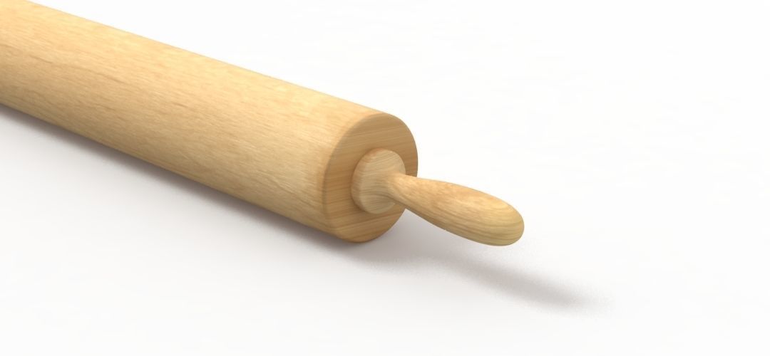 rolling pin 3D model_2