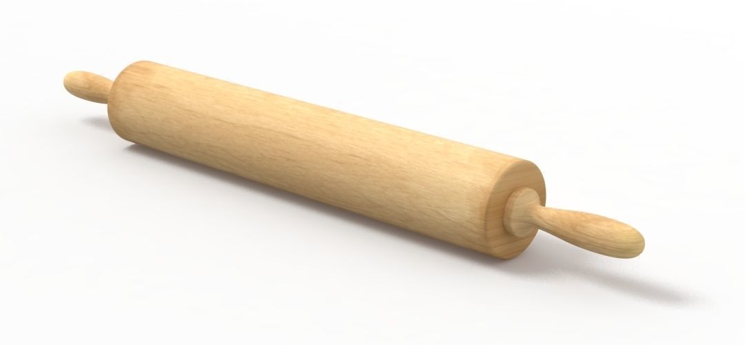 rolling pin 3D model_3