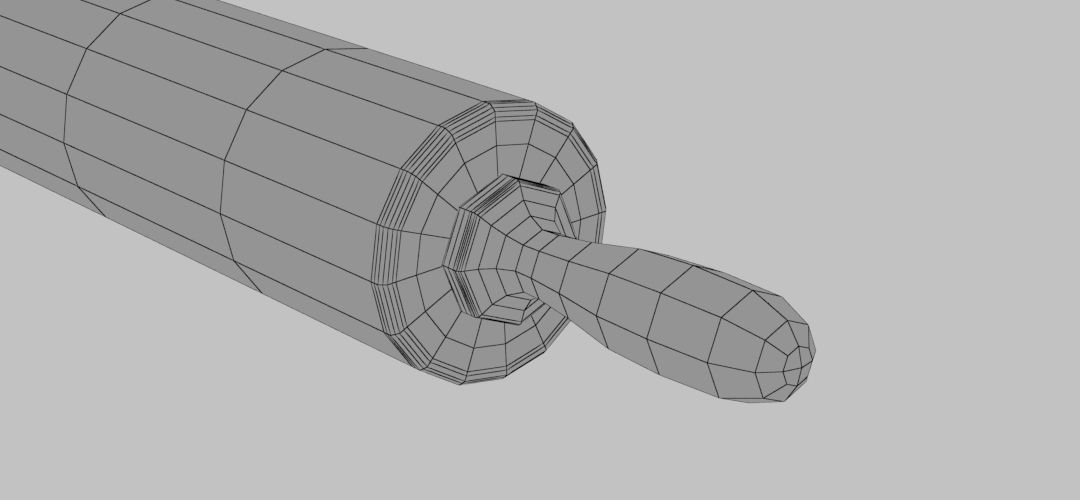 rolling pin 3D model_6