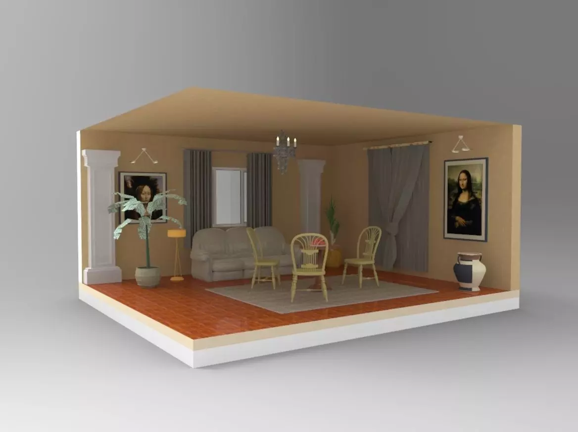 Interior Home 3D model_0