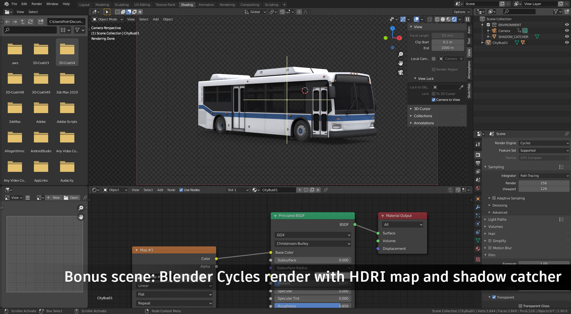 City Bus Low-poly 3D model_7