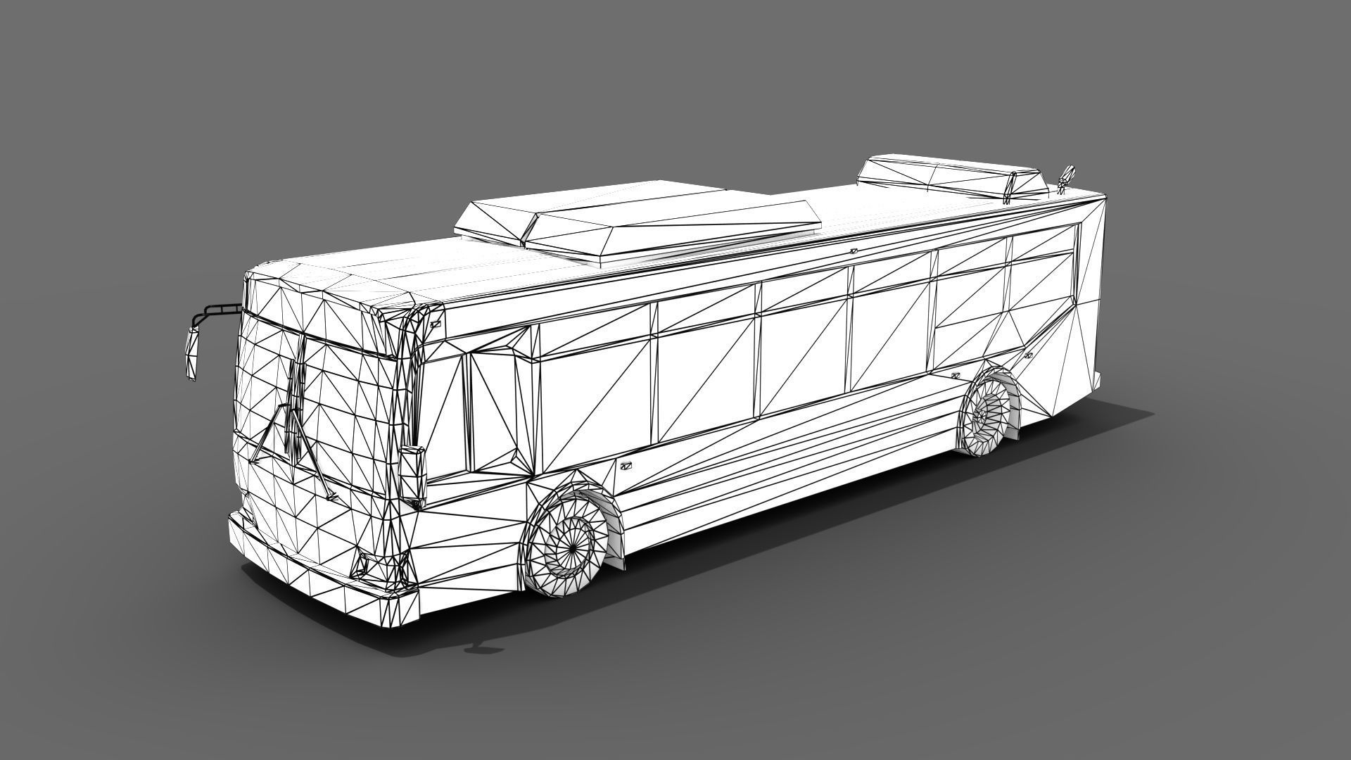 City Bus Low-poly 3D model_13