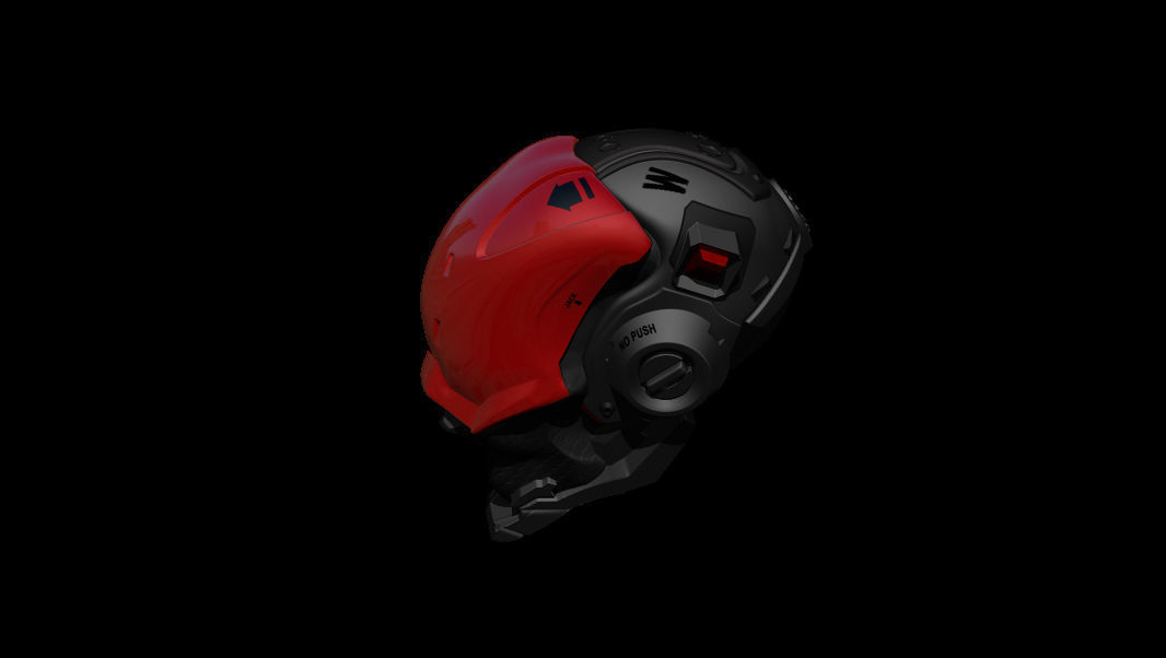 Sci-Fi Helmet h55 3D model_8