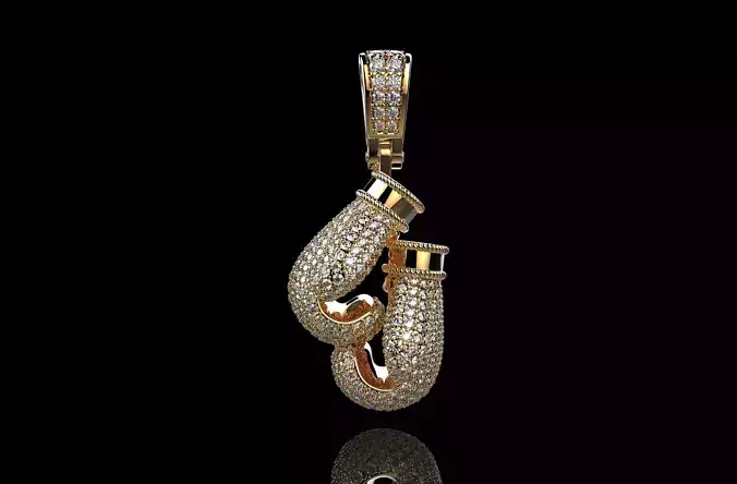 Diamond Boxing Glove 3D print model