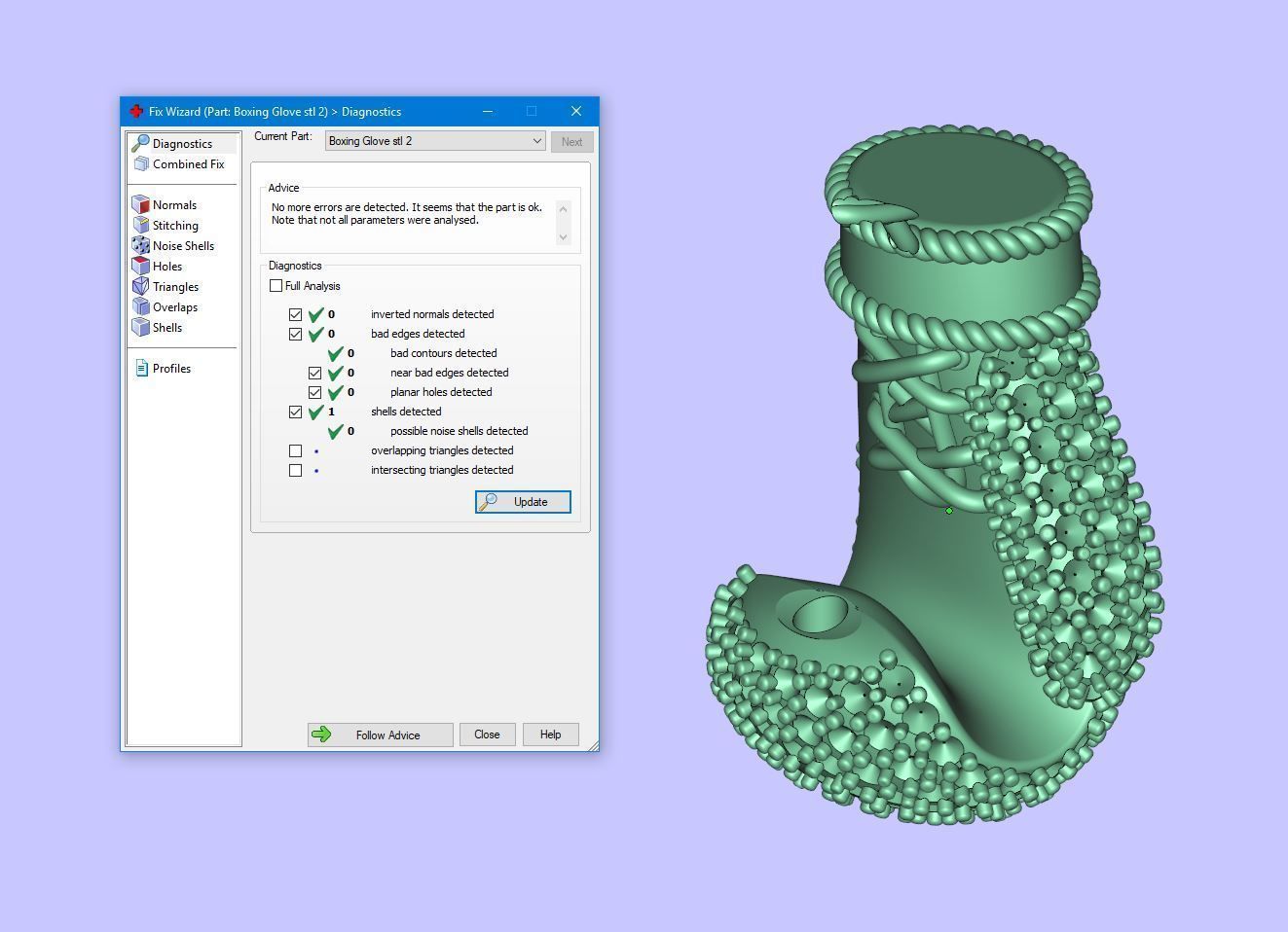 Diamond Boxing Glove 3D print model_7