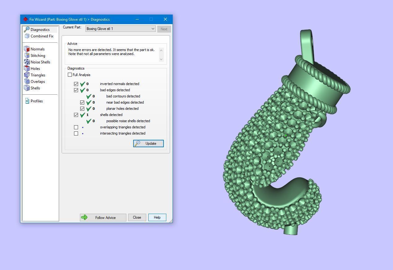 Diamond Boxing Glove 3D print model_6