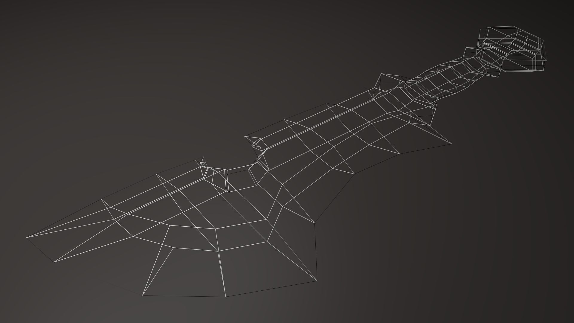 Stylized Sword Low-poly 3D model_7