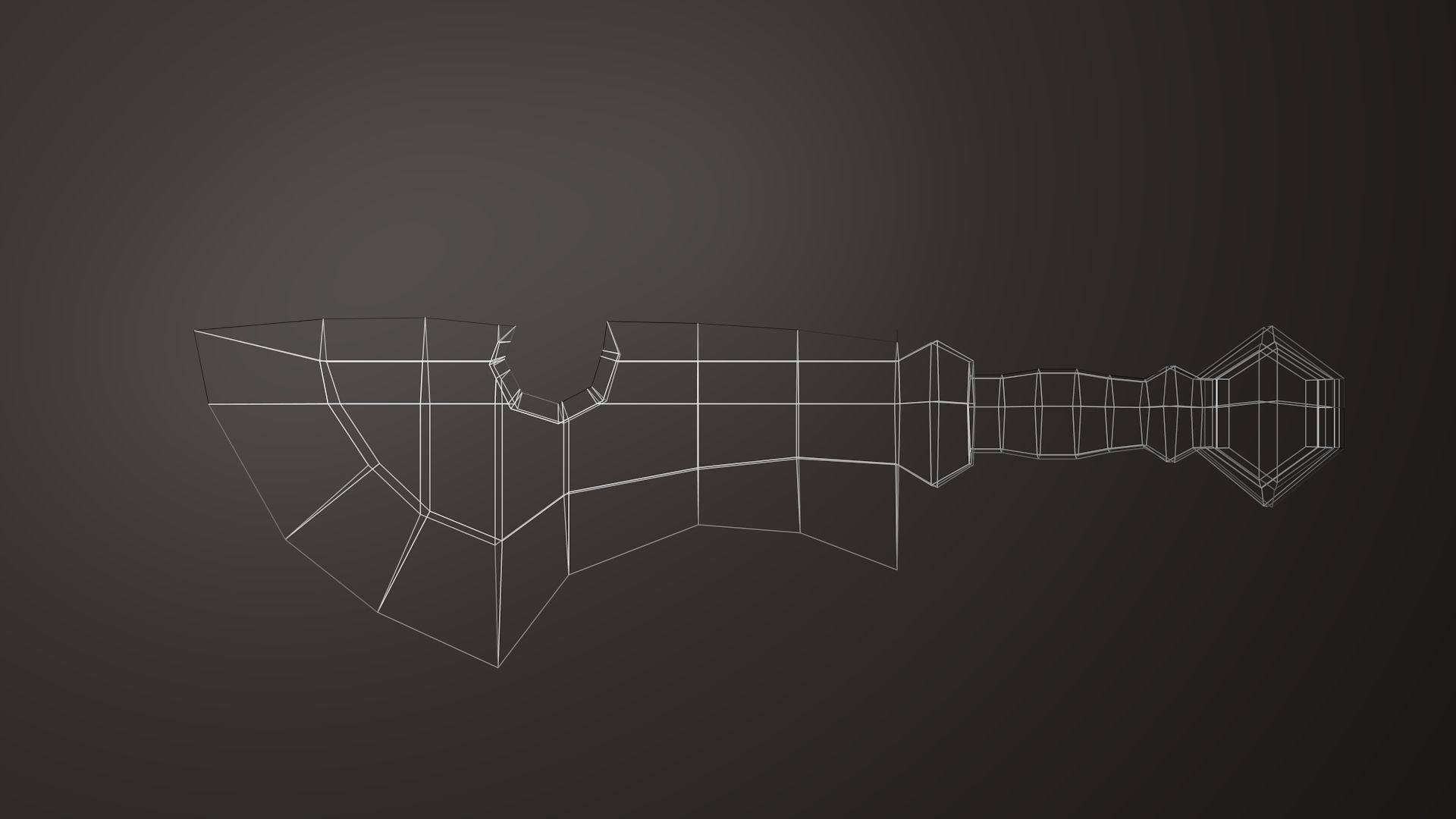 Stylized Sword Low-poly 3D model_5
