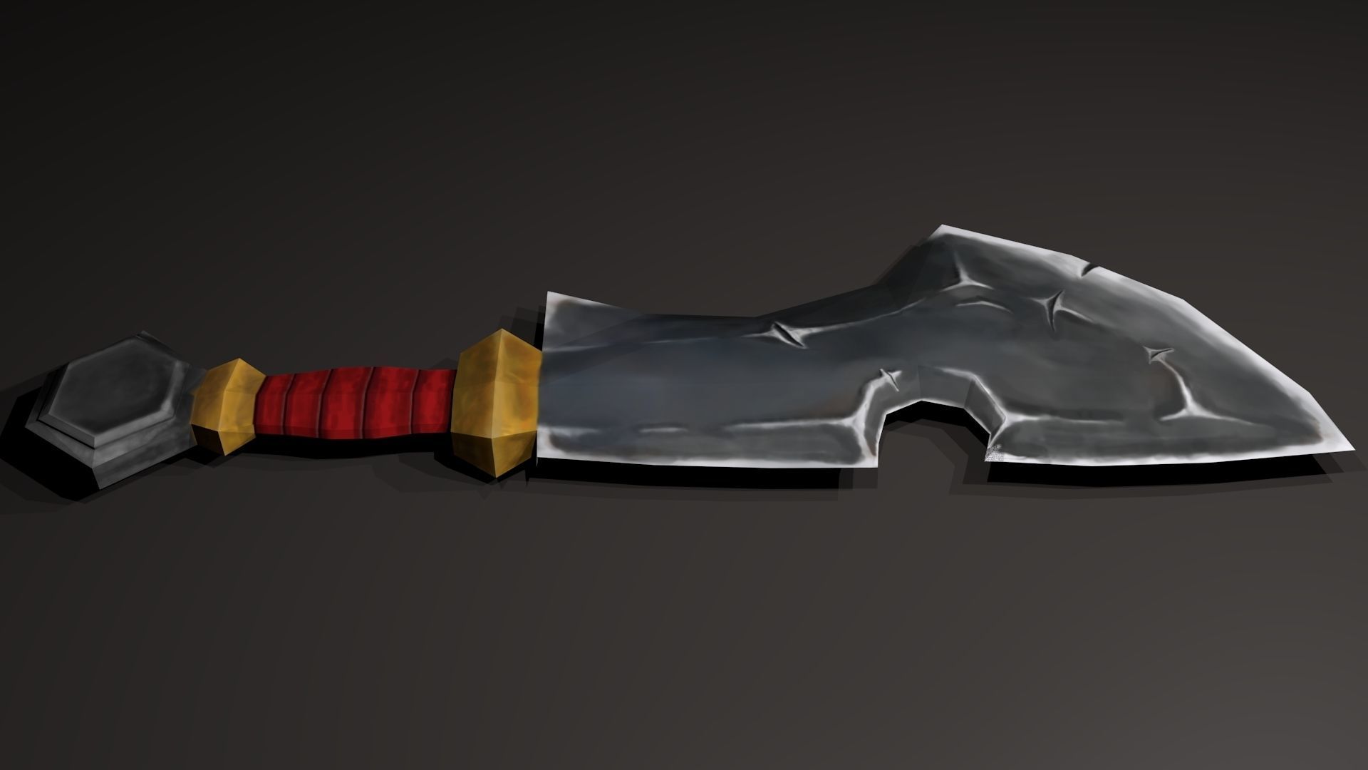 Stylized Sword Low-poly 3D model_4