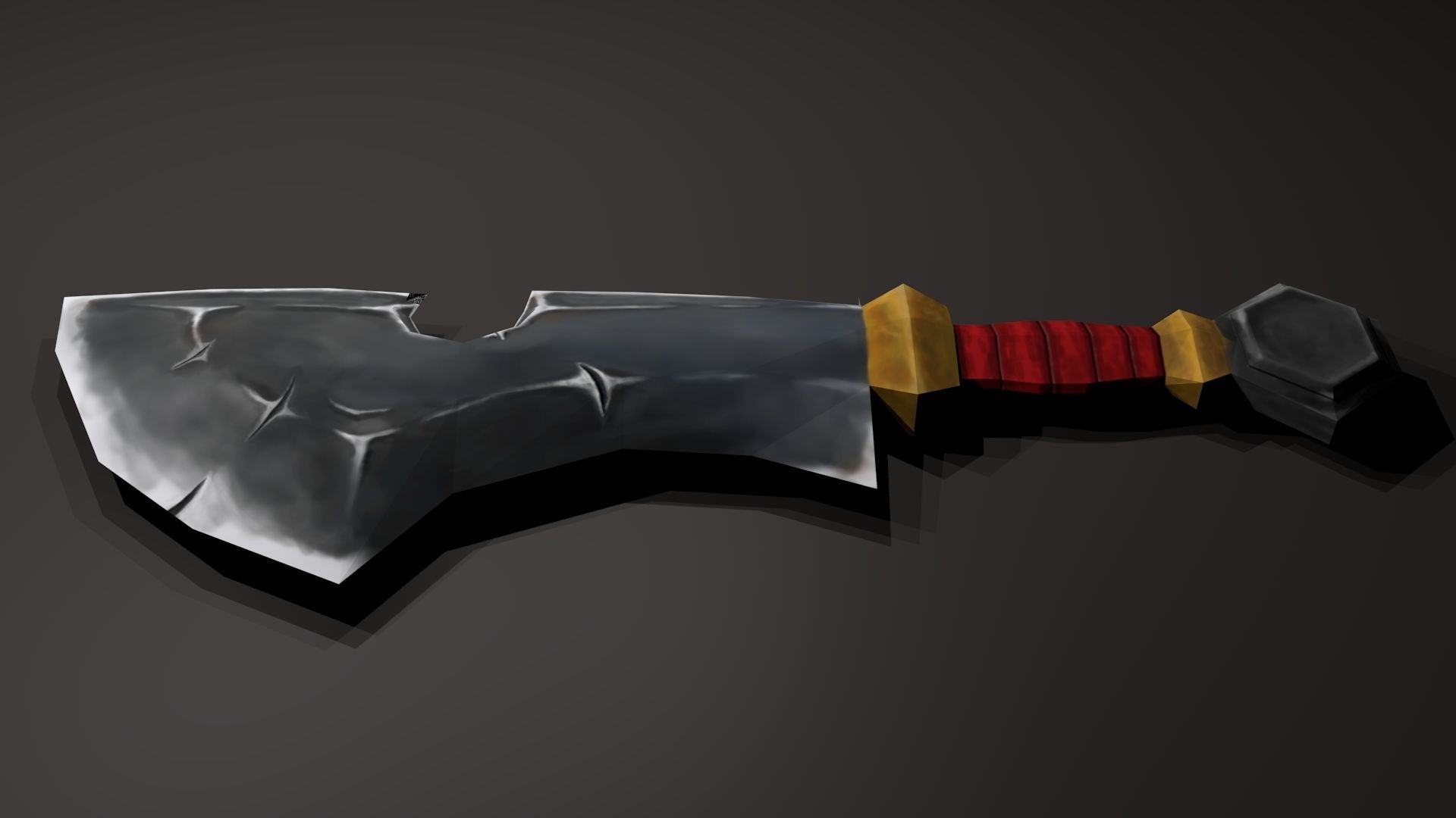 Stylized Sword Low-poly 3D model_1