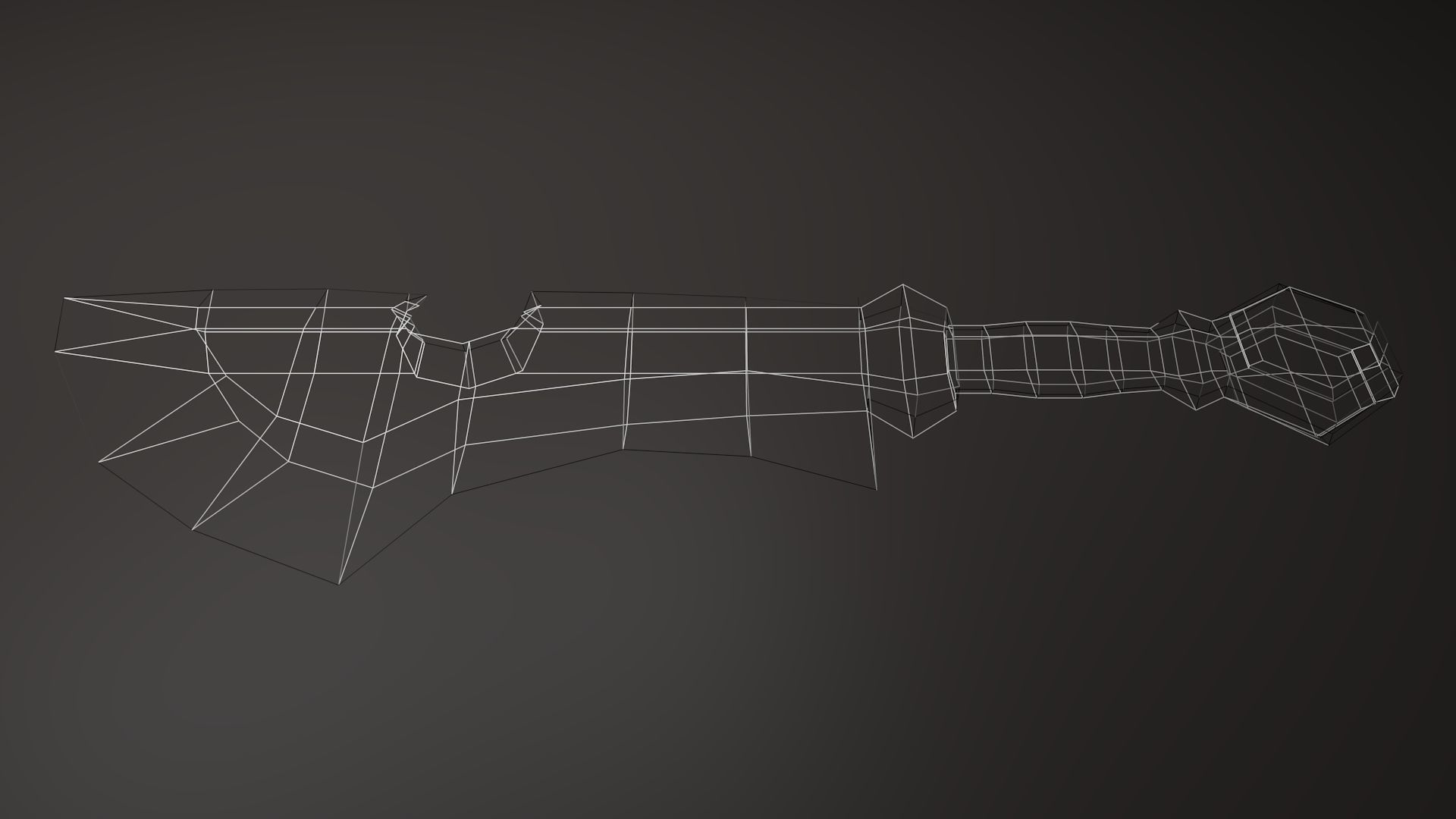 Stylized Sword Low-poly 3D model_6
