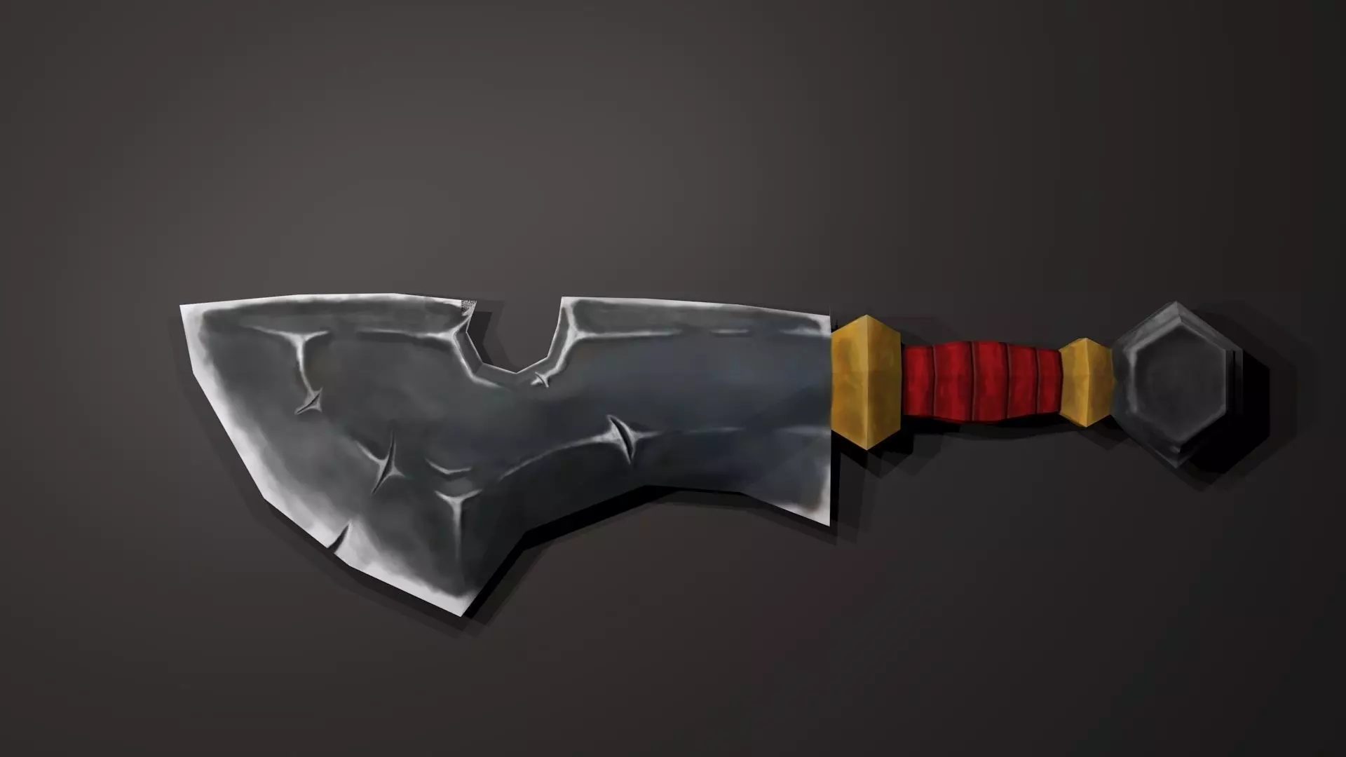 Stylized Sword Low-poly 3D model_0