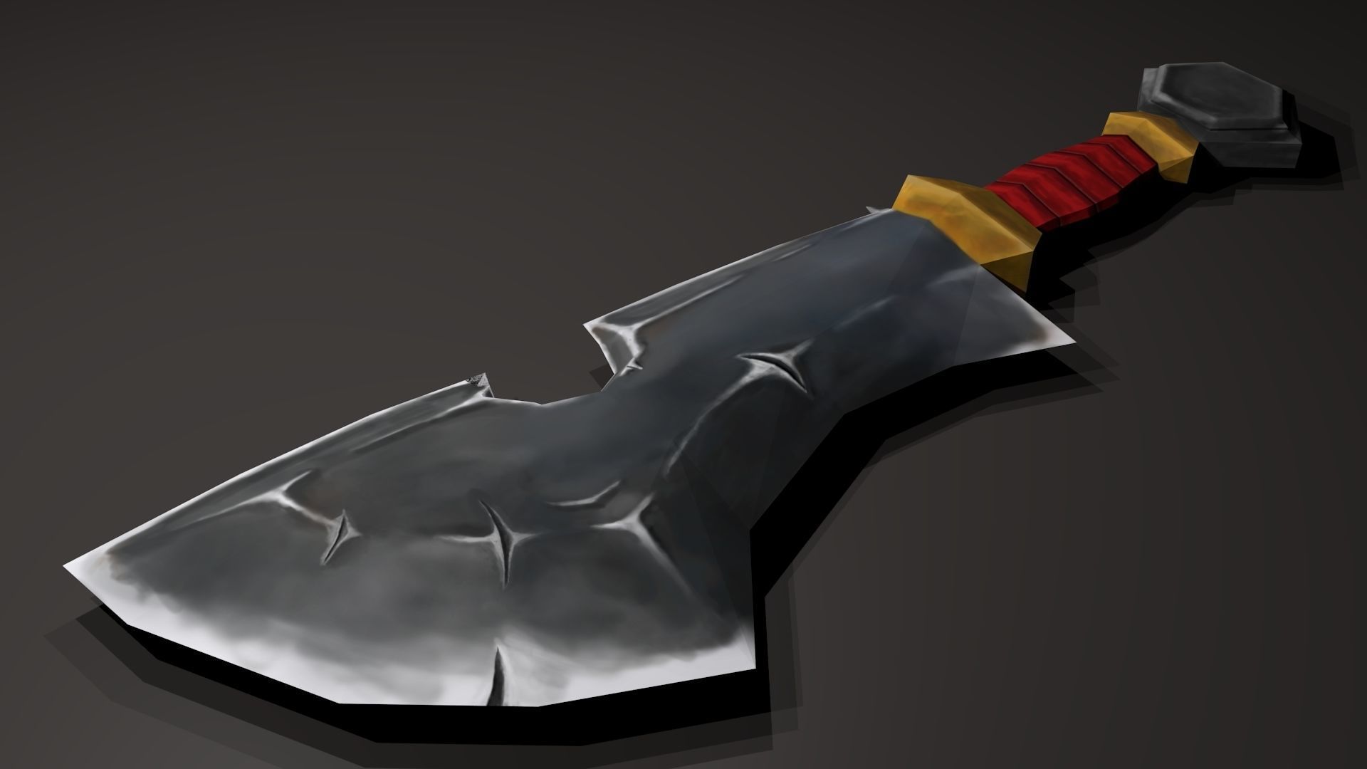 Stylized Sword Low-poly 3D model_2