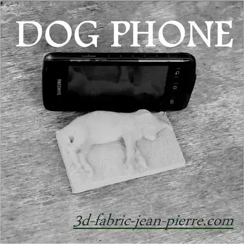 Dog phone 3D print model