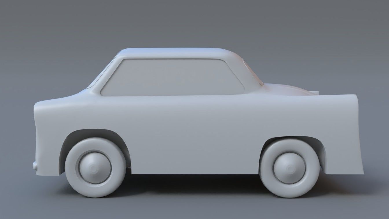 Smyk car 3D print model_3