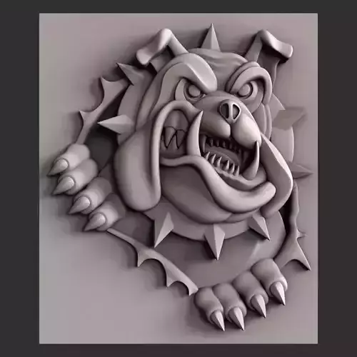 3d STL models for CNC or 3d printer Dog