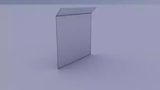 Fance 01 Low-poly 3D model