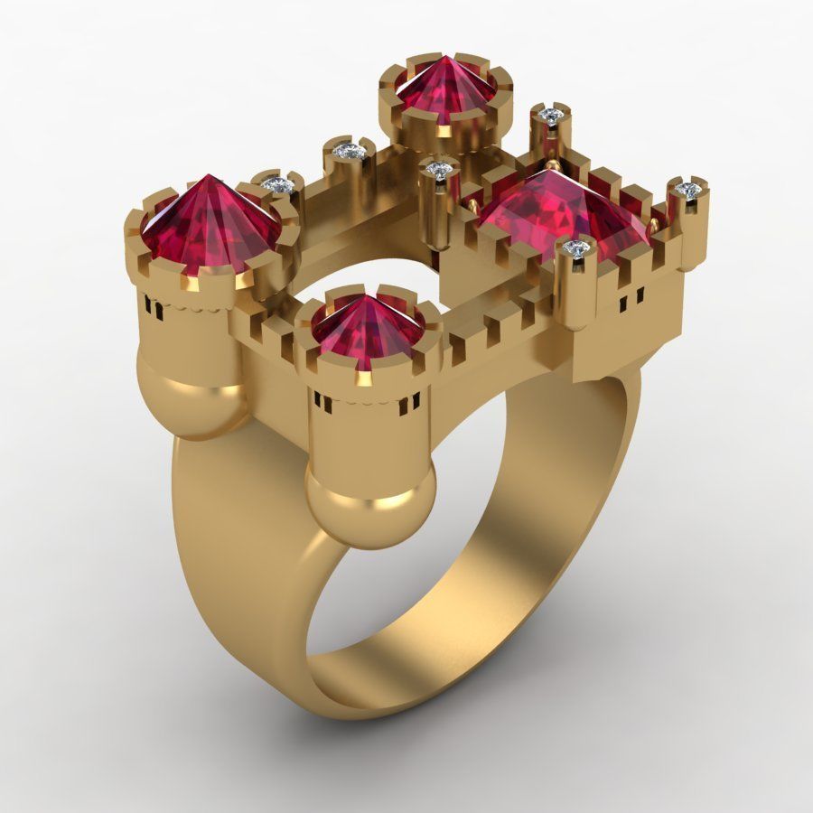 Ring- Knights Castle 3D print model_2