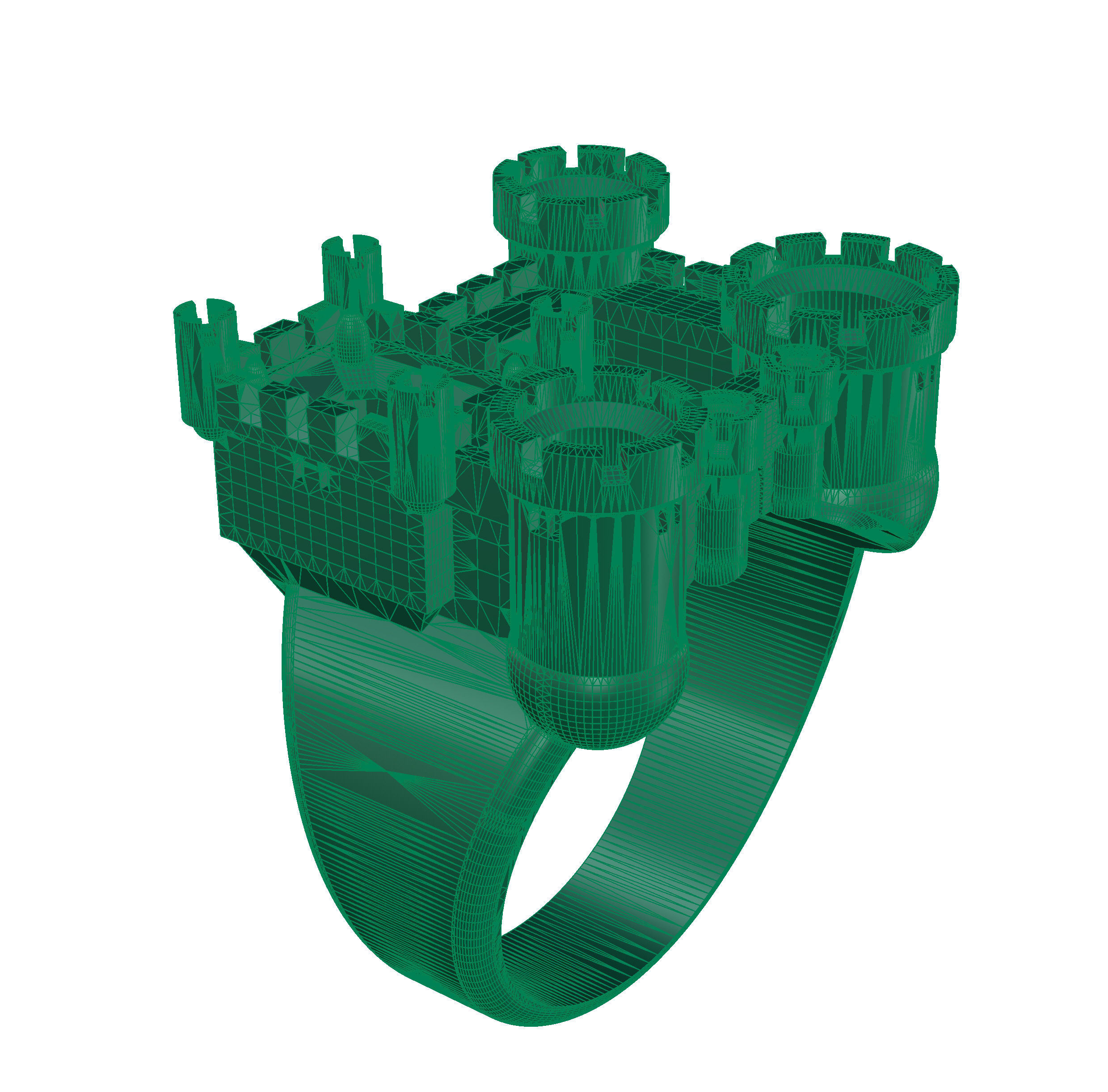 Ring- Knights Castle 3D print model_8