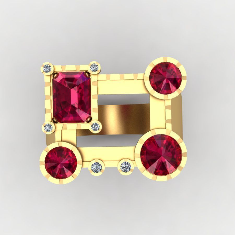 Ring- Knights Castle 3D print model_6
