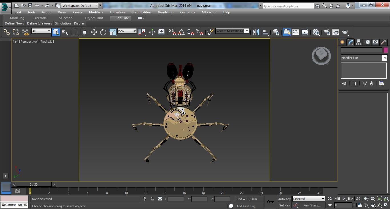 spyder bot 3D model_2