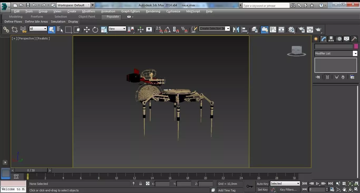spyder bot 3D model_0