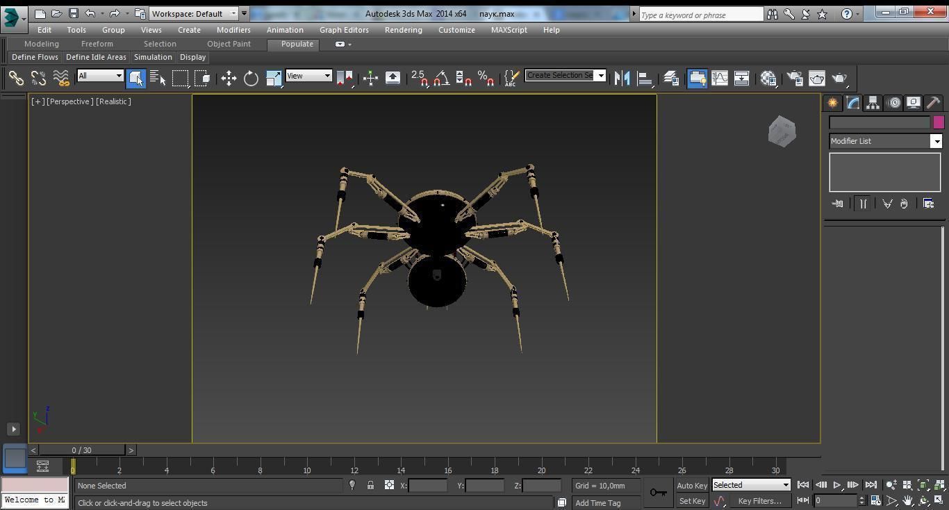 spyder bot 3D model_4