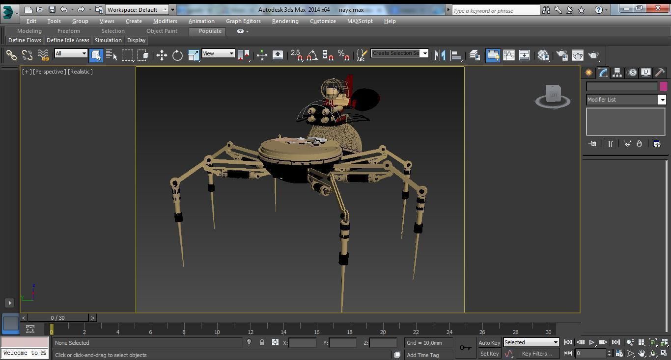 spyder bot 3D model_5