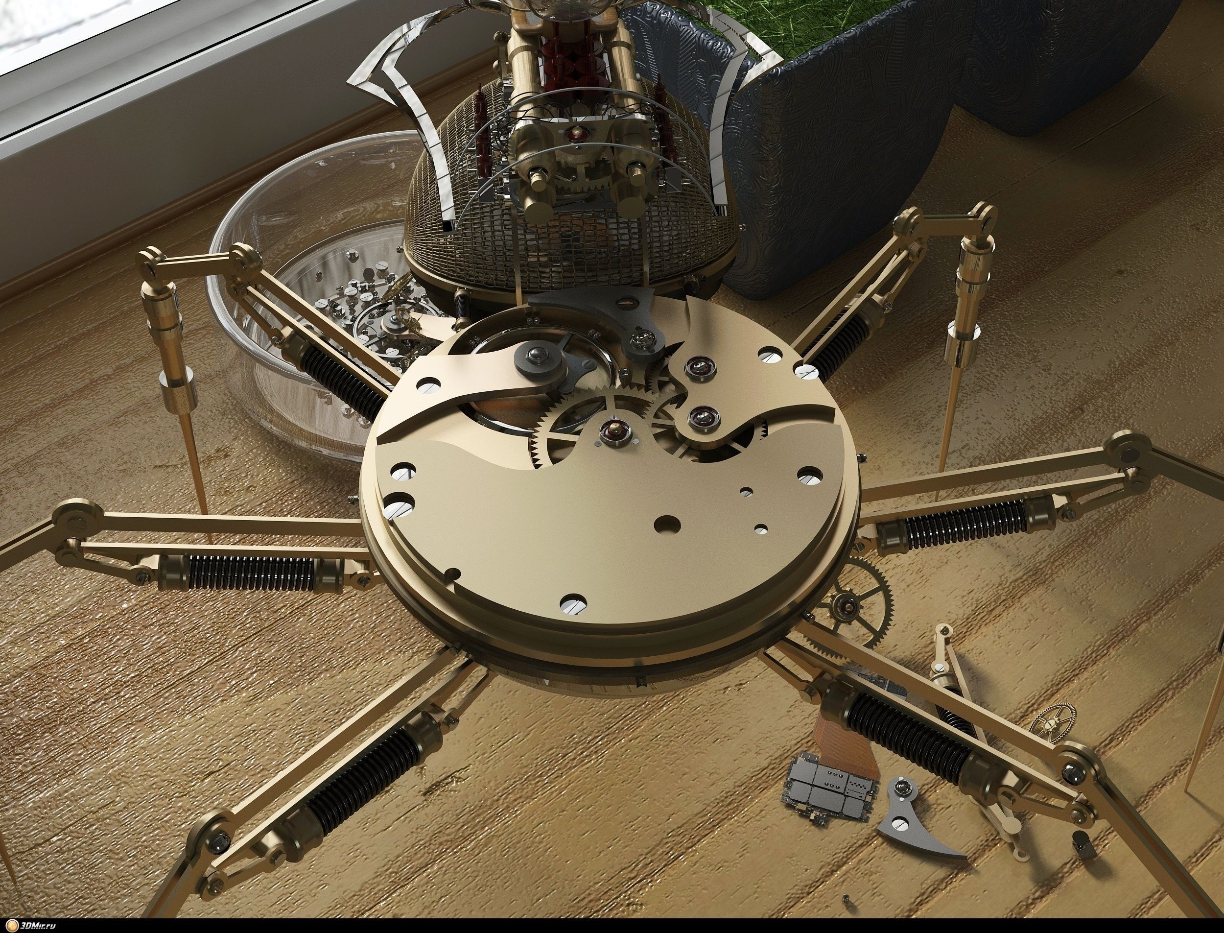 spyder bot 3D model_8