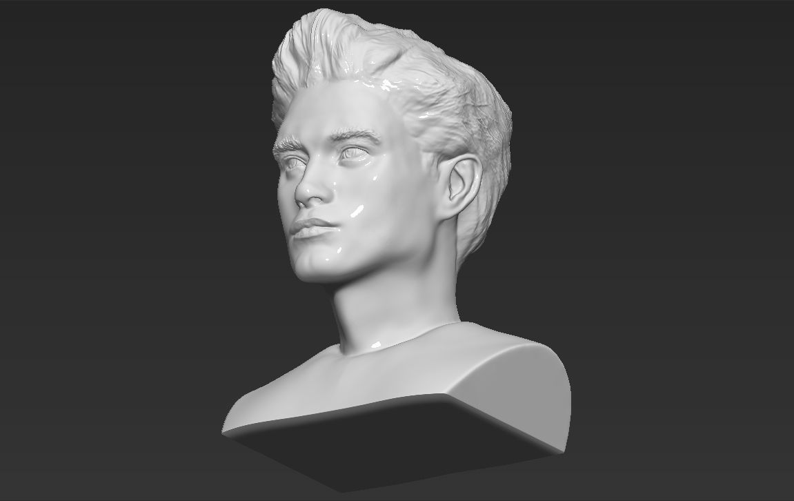Edward Cullen Twilight Robert Pattinson bust 3D printing ready 3D print model_14