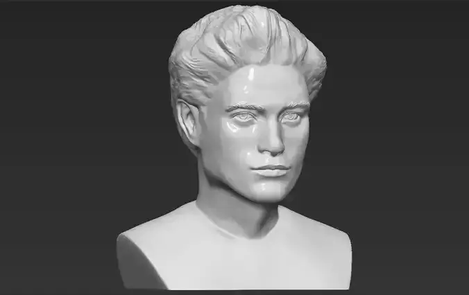 Edward Cullen Twilight Robert Pattinson bust 3D printing ready  3D print model