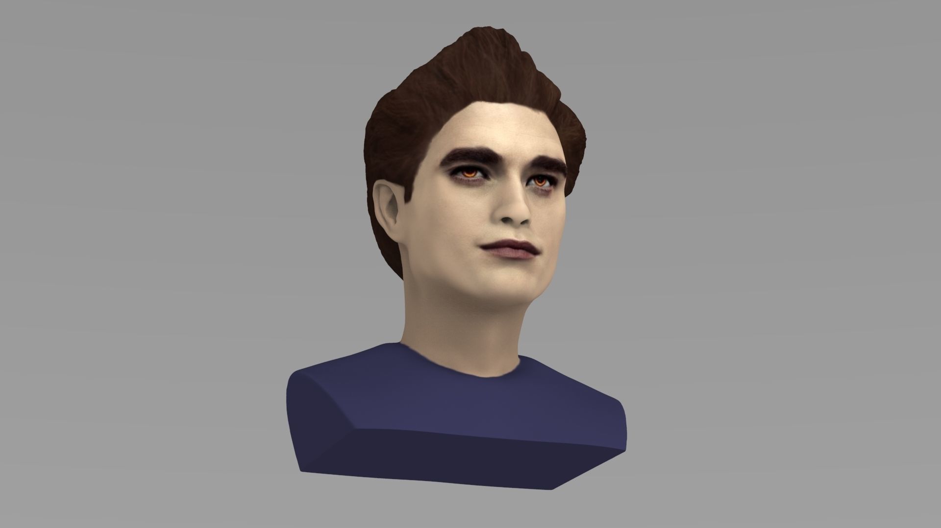 Edward Cullen Twilight Pattinson bust full color 3D printing 3D print model_18