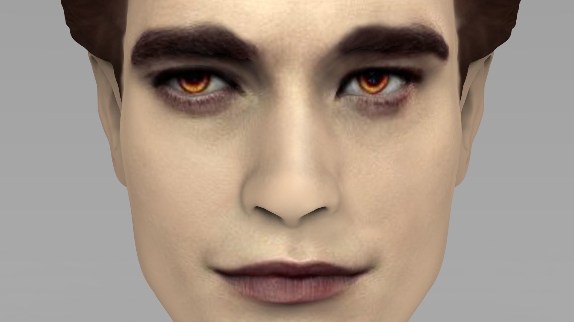 Edward Cullen Twilight Pattinson bust full color 3D printing 3D print model_13