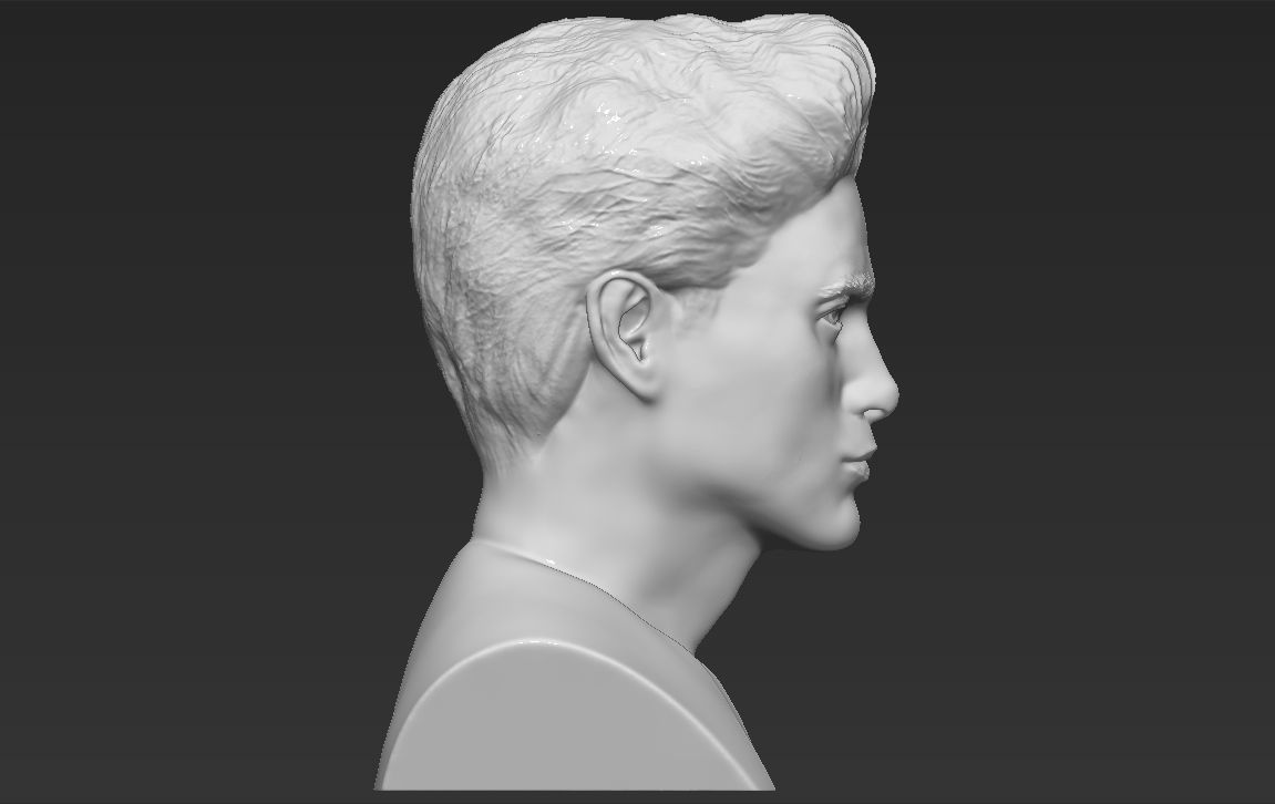 Edward Cullen Twilight Pattinson bust full color 3D printing 3D print model_27