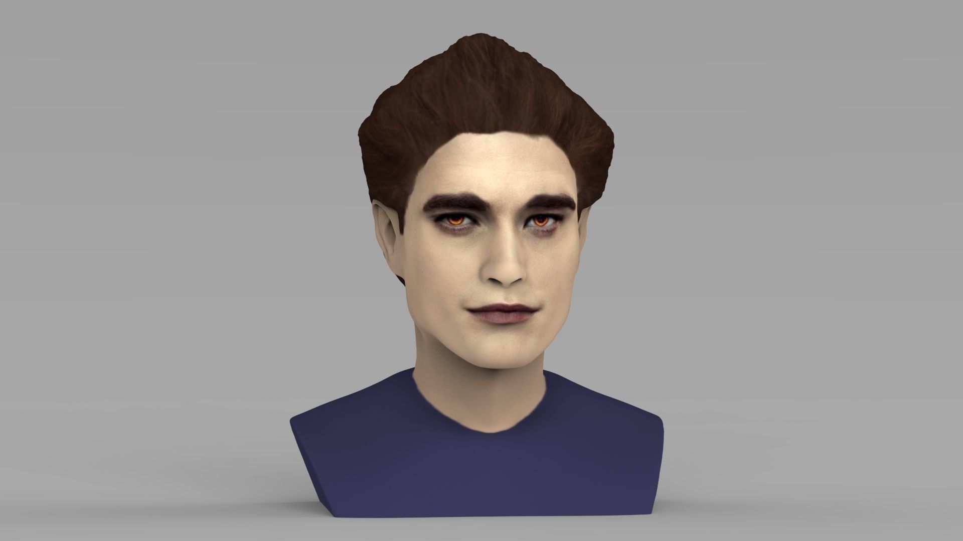 Edward Cullen Twilight Pattinson bust full color 3D printing 3D print model_12