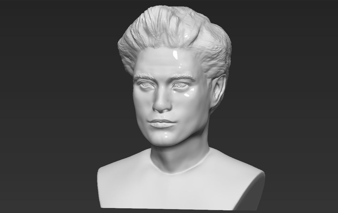 Edward Cullen Twilight Pattinson bust full color 3D printing 3D print model_37