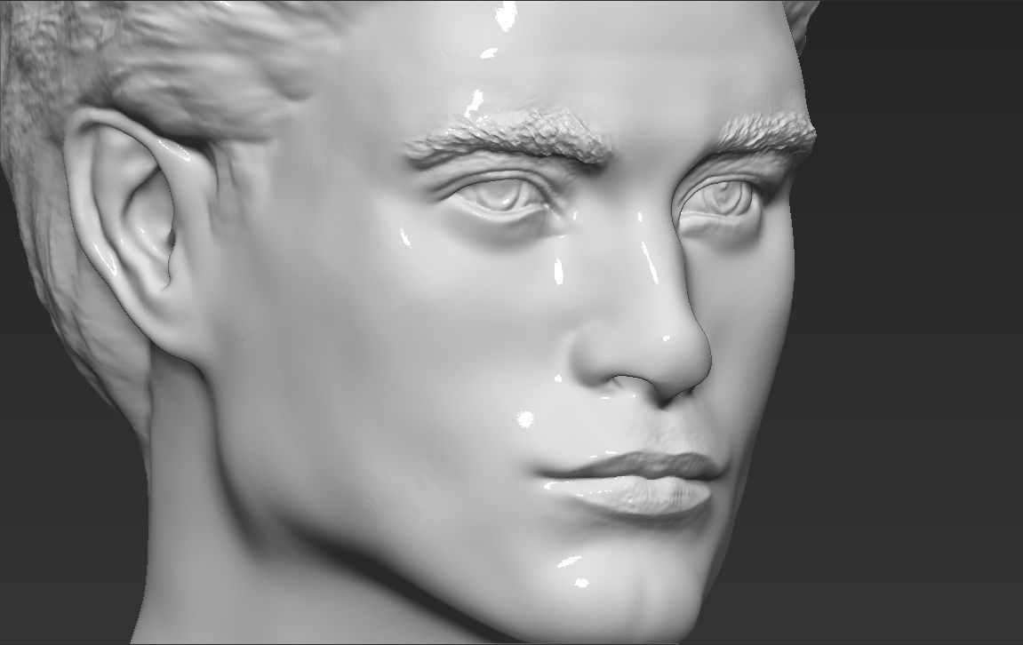 Edward Cullen Twilight Pattinson bust full color 3D printing 3D print model_41