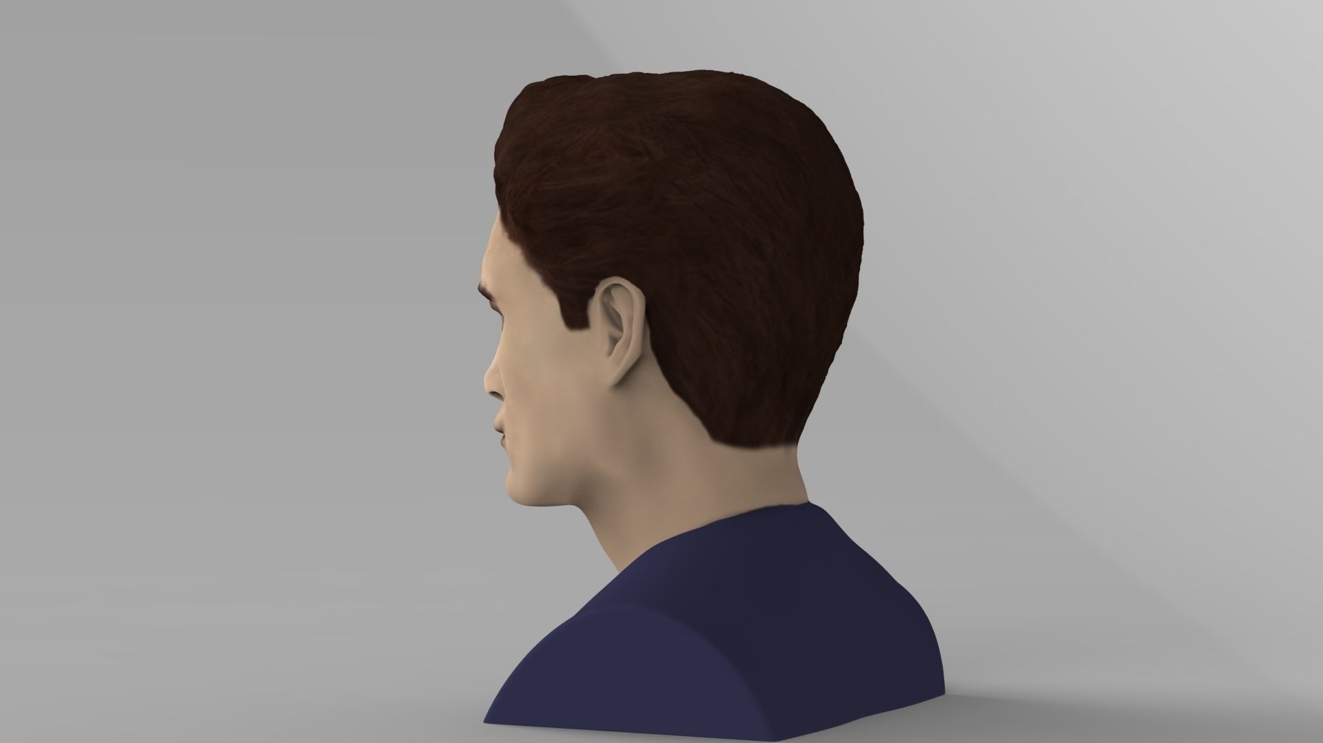 Edward Cullen Twilight Pattinson bust full color 3D printing 3D print model_5