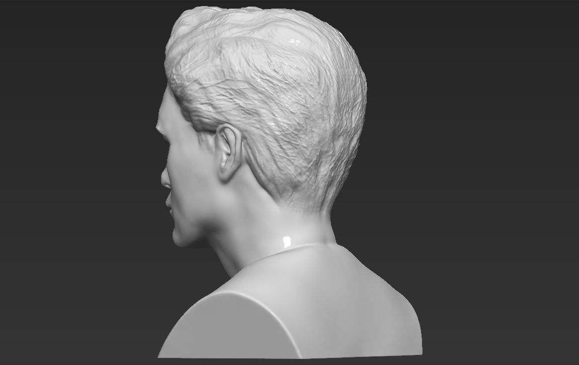 Edward Cullen Twilight Pattinson bust full color 3D printing 3D print model_48