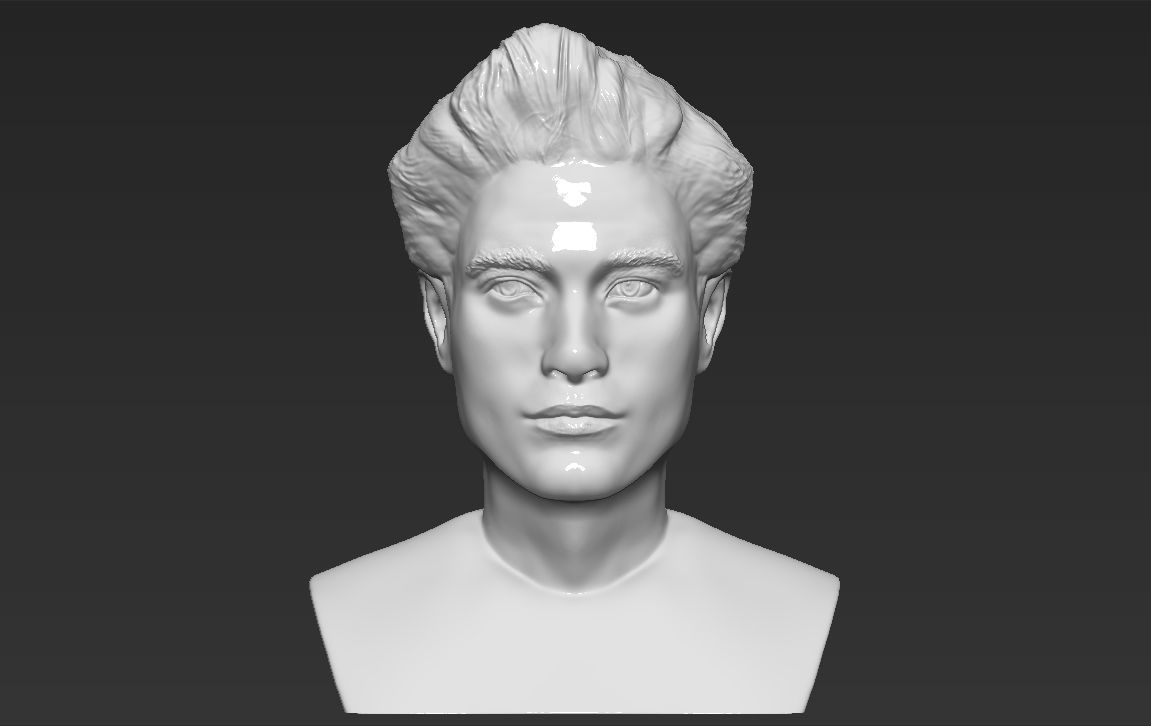Edward Cullen Twilight Pattinson bust full color 3D printing 3D print model_26