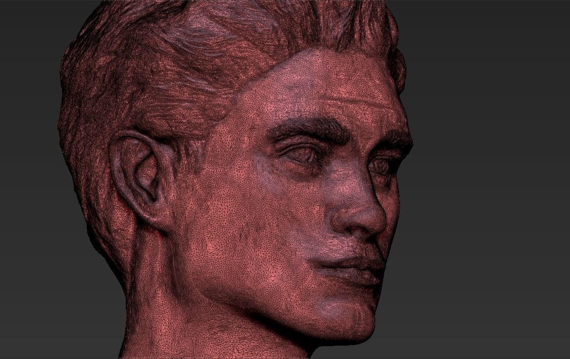 Edward Cullen Twilight Pattinson bust full color 3D printing 3D print model_54
