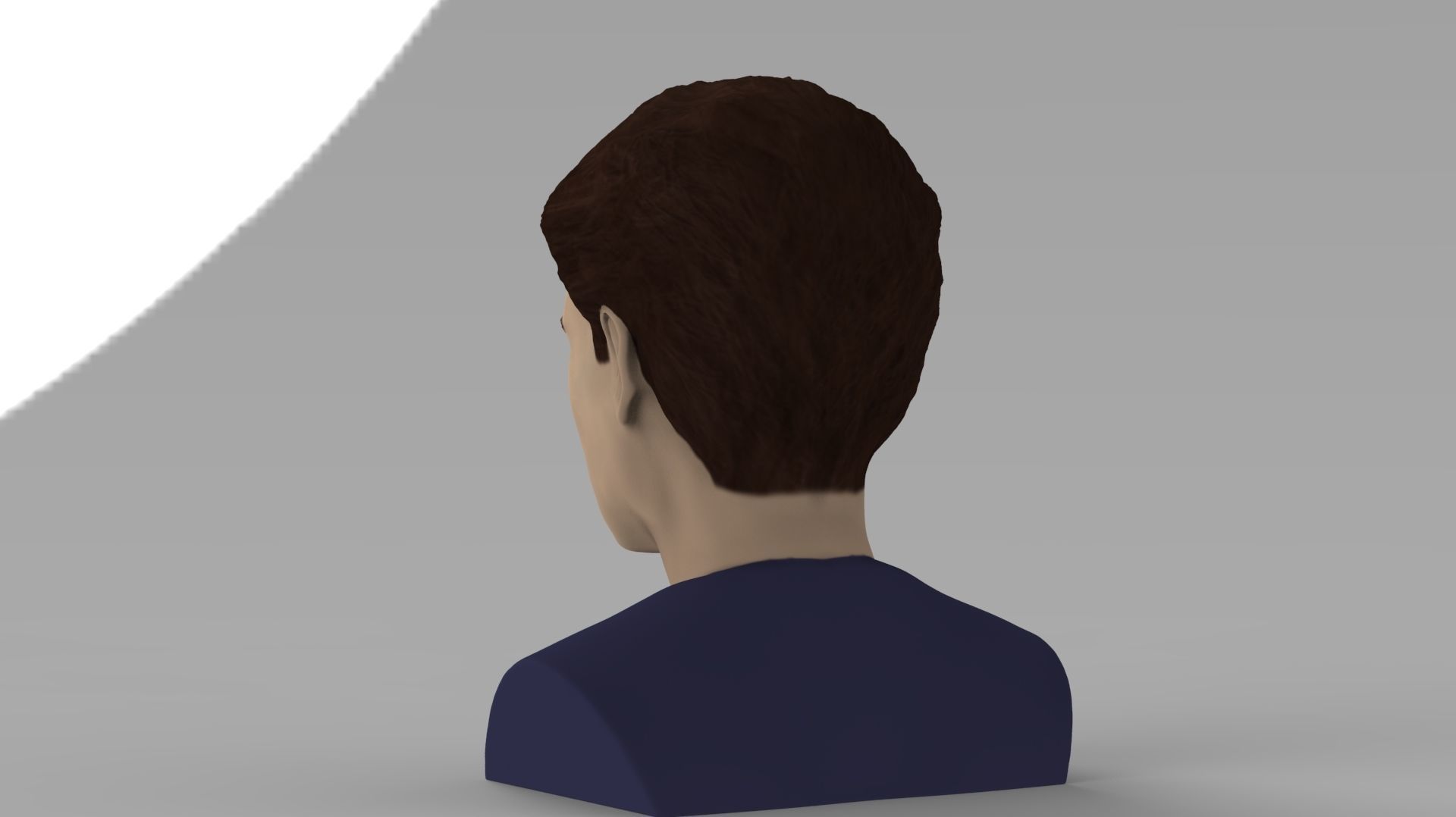 Edward Cullen Twilight Pattinson bust full color 3D printing 3D print model_6