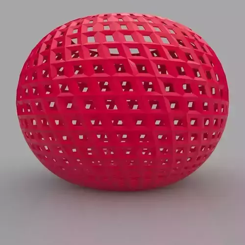 Filigree Chubby Geometric Shape 3D Print Model