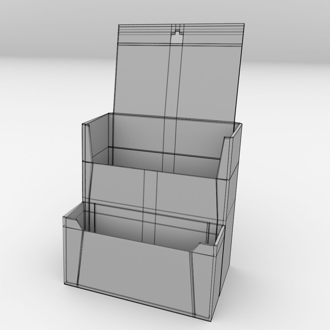 Brochure Holder 3D model_4