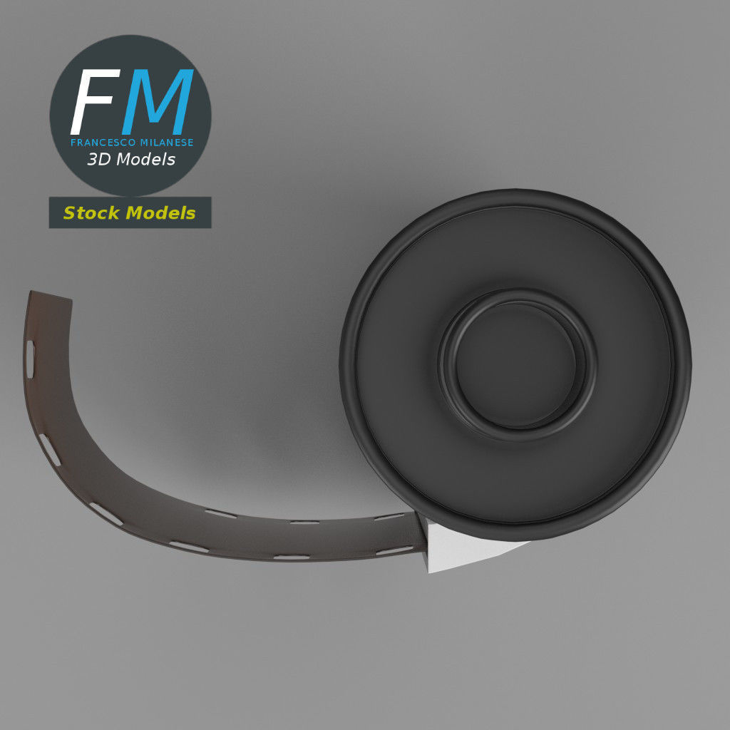 Film roll 3D model_6