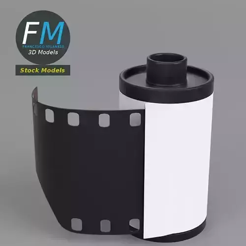 Film roll 3D model