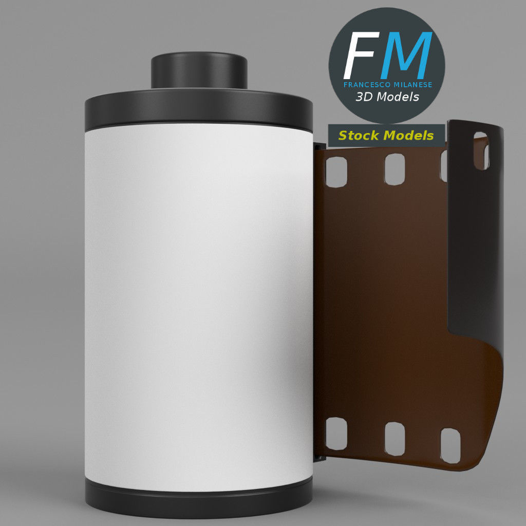 Film roll 3D model_3