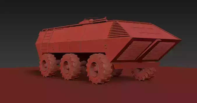 Military Stryker Vehicle 3D model