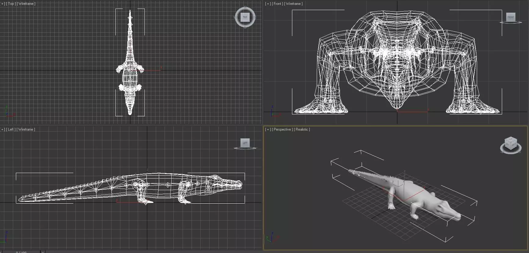 animated Forest animals  Low-poly 3D model_0